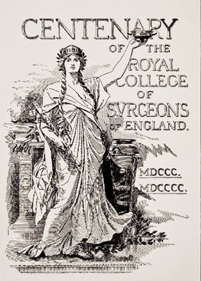 Image of a poster made for the centenary of the College