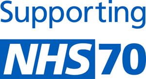 Supporting NHS 70 logo