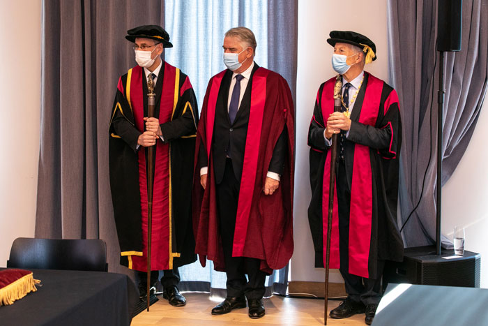 Bjorn Saven being admitted to our Court of Patrons