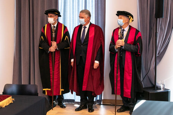 Bjorn Saven being admitted to our Court of Patrons