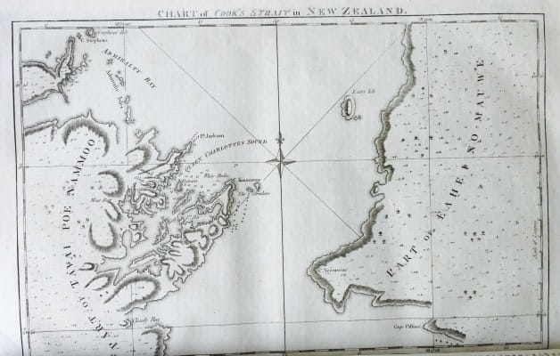 Chart of Cook's Strait in New Zealand