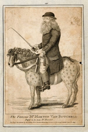 Van Butchell 2: Martin van Butchell, stipple engraving, 1803. Wellcome V0005977