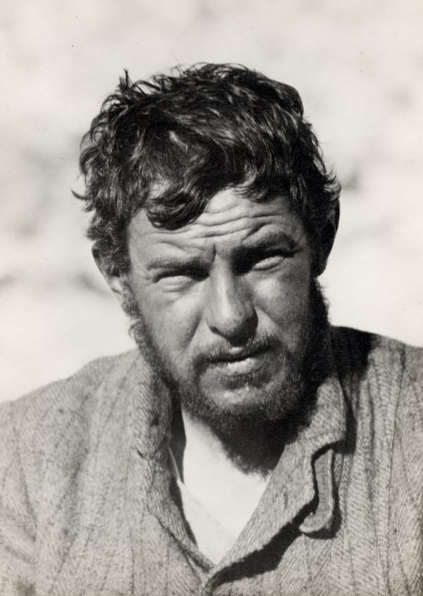 Monochrome photographic portrait of Howard Somervell